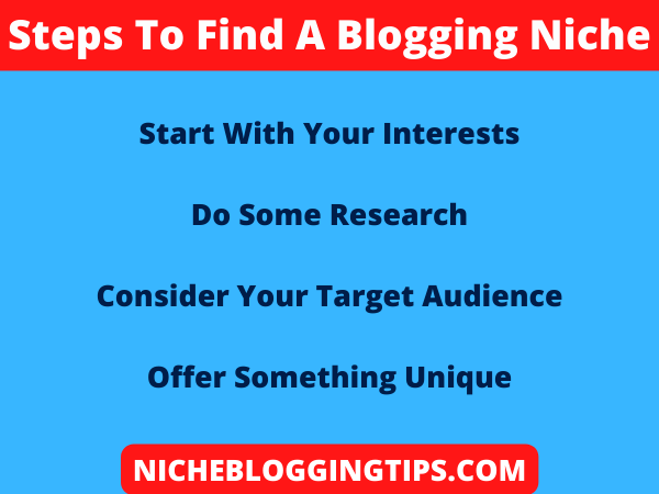 Steps To Find Blogging Niches-Tops