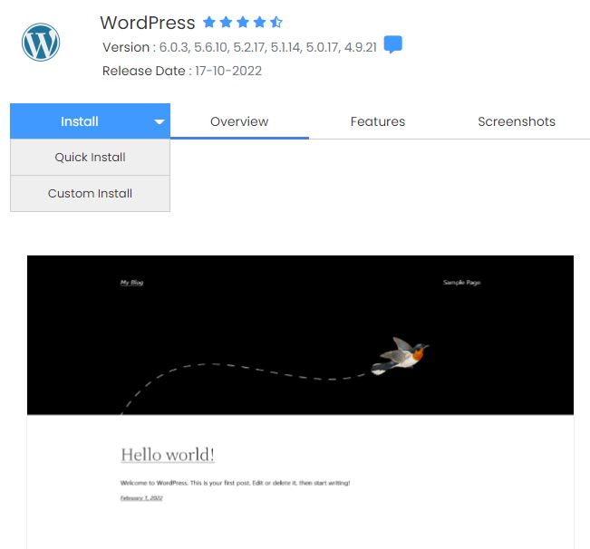 Install WordPress On Your Hosting Account For Niche Blogging Content