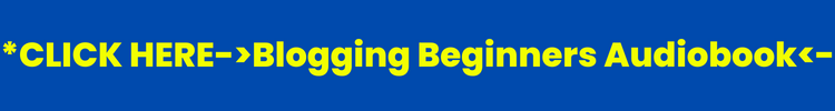 Blogging For Beginners Audiobook-Blue & Gold