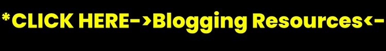 Blogging Resources- Blk And Gold