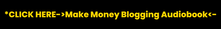 How To Make Money Blogging Audiobook-Blk & Gold