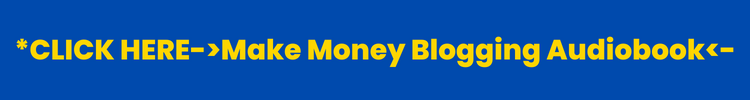 How To Make Money Blogging Audiobook-Blue & Gold
